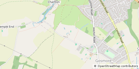 Map of Hitchin, Herts