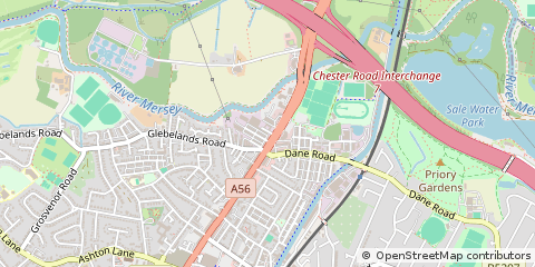 Map of Sale, Greater Manchester