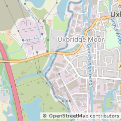 Map of Uxbridge, Middlesex