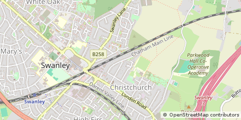 Map of Swanley
