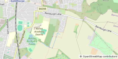 Map of Rotherham, South Yorkshire