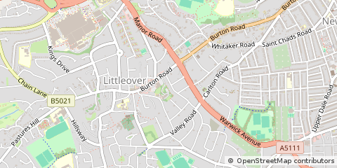 Map of Derby