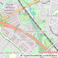 Map of Milton Keynes, Buckinghamshire
