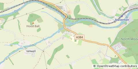 Map of Totnes, Devon