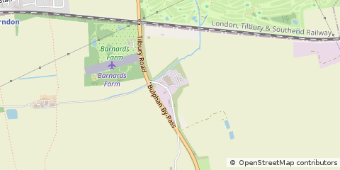 Map of West Horndon, Essex