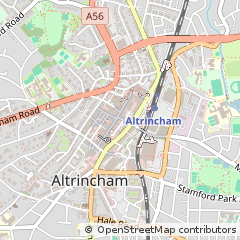 Map of Altrincham, Cheshire