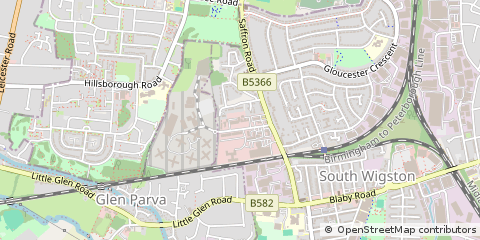 Map of Wigston