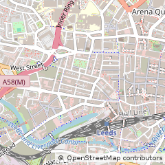Map of Leeds, West Yorkshire