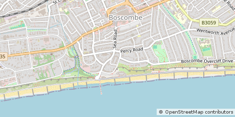 Map of Bournemouth, Dorset