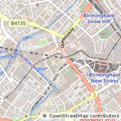 Map of Birmingham, West Midlands