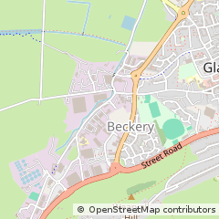 Map of Glastonbury, Somerset