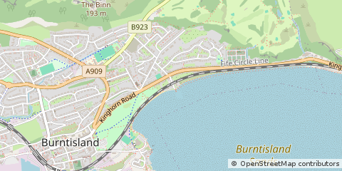 Map of Burntisland, Fife