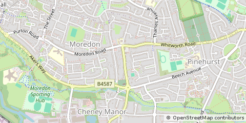 Map of Swindon, Wiltshire