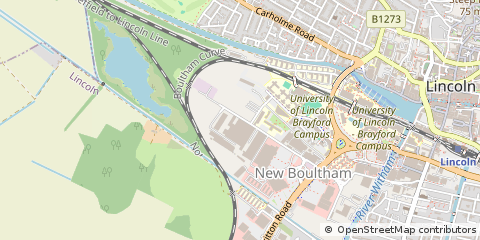 Map of Lincoln, Lincolnshire