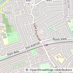 Map of Eastcote, Middlesex