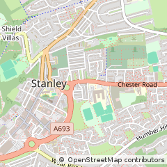 Map of Stanley, Co Durham
