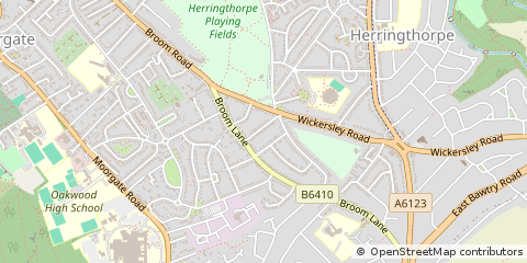 Map of Rotherham