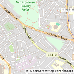 Map of Rotherham
