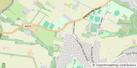 Map of Sheffield, South Yorkshire