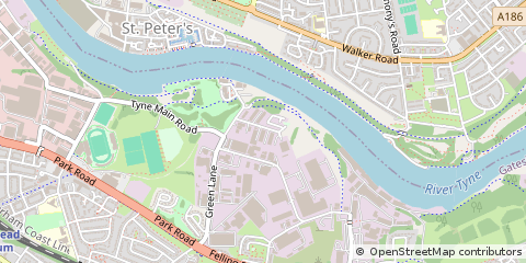 Map of Gateshead, Tyne and Wear