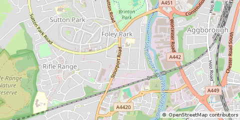 Map of Kidderminster, Worcs