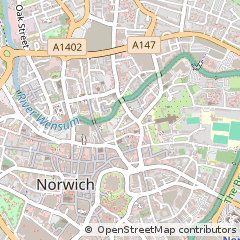 Map of Norwich, Norfolk