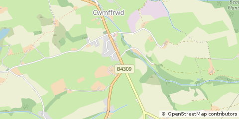 Map of Carmarthen