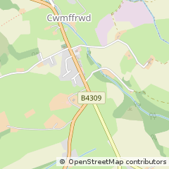 Map of Carmarthen