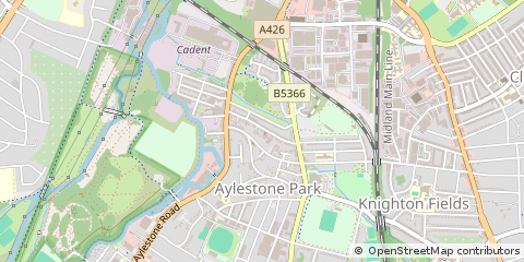 Map of Leicester