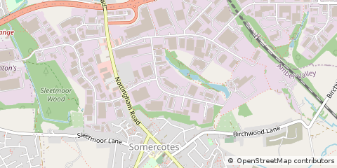 Map of Alfreton, Derbyshire