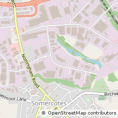 Map of Alfreton, Derbyshire