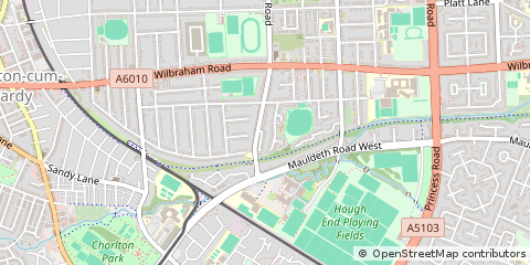 Map of Manchester, Lancs