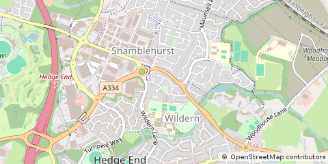 Map of Southampton, Hampshire