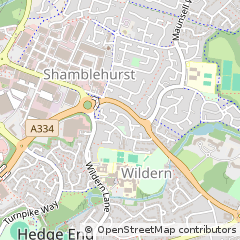 Map of Southampton, Hampshire