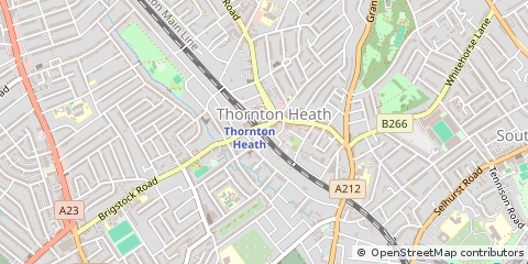 Map of Thornton Heath