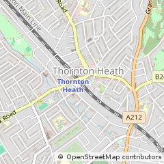 Map of Thornton Heath