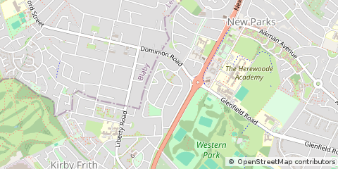 Map of Leicester
