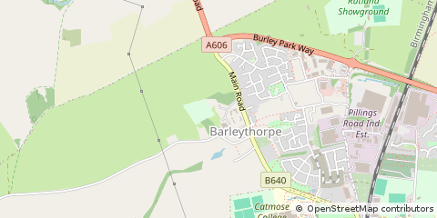 Map of Oakham, Rutland