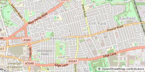 Map of Liverpool, Merseyside