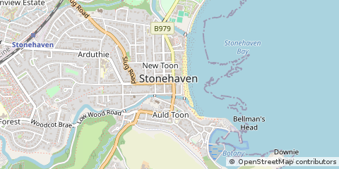 Map of Stonehaven, Kincardineshire