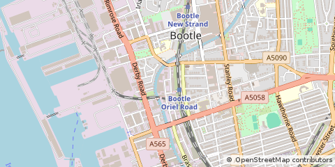 Map of Liverpool, Merseyside