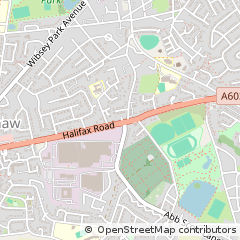 Map of Bradford, West Yorkshire