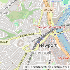 Map of Newport, South Wales