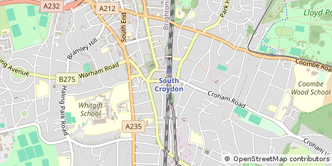 Map of South Croydon