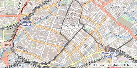 Map of Manchester
