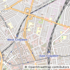 Map of Croydon