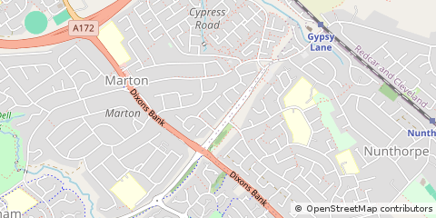Map of Middlesbrough