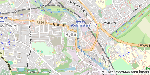 Map of Colchester, Essex