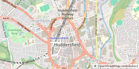 Map of Huddersfield