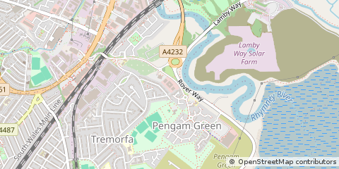 Map of Cardiff, S Glam